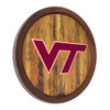 Virginia Tech Hokies Faux Barrel Top Sign Virginia Tech Hokies Faux Barrel Top Sign