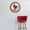 Virginia Tech Hokies Mascot - Faux Barrel Top Mirrored Wall Sign - Orange Edge Virginia Tech Hokies Mascot - Faux Barrel Top Mirrored Wall Sign - Orange Edge