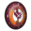 Virginia Tech Hokies Mascot - Modern Disc Wall Clock - Black Frame