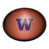 Washington Huskies Pigskin - Oval Slimline Lighted Wall Sign | The Fan-Brand | NCWASH-140-21 Washington Huskies Pigskin - Oval Slimline Lighted Wall Sign | The Fan-Brand | NCWASH-140-21