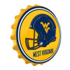 West Virginia Mountaineers Helmet - Bottle Cap Wall Sign West Virginia Mountaineers Helmet - Bottle Cap Wall Sign