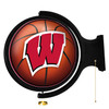 Wisconsin Badgers Basketball - Original Round Rotating Lighted Wall Sign | The Fan-Brand | NCWISB-115-11 Wisconsin Badgers Basketball - Original Round Rotating Lighted Wall Sign | The Fan-Brand | NCWISB-115-11
