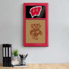 Wisconsin Badgers Cork Note Board - Red Frame / Black
