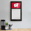 Wisconsin Badgers Dry Erase Note Board - Black Frame / Red