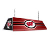 Wisconsin Badgers Edge Glow Pool Table Light - Red / Black End Cap | The Fan-Brand | NCWISB-320-01A