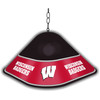 Wisconsin Badgers Game Table Light - Black | The Fan-Brand | NCWISB-410-01B