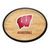 Wisconsin Badgers Hardwood - Oval Slimline Lighted Wall Sign | The Fan-Brand | NCWISB-140-12 Wisconsin Badgers Hardwood - Oval Slimline Lighted Wall Sign | The Fan-Brand | NCWISB-140-12