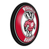 Wisconsin Badgers Mascot - Round Slimline Lighted Wall Sign Wisconsin Badgers Mascot - Round Slimline Lighted Wall Sign
