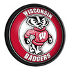 Wisconsin Badgers Mascot - Round Slimline Lighted Wall Sign | The Fan-Brand | NCWISB-130-02 Wisconsin Badgers Mascot - Round Slimline Lighted Wall Sign | The Fan-Brand | NCWISB-130-02