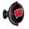Wisconsin Badgers Original Oval Rotating Lighted Wall Sign - Black Wisconsin Badgers Original Oval Rotating Lighted Wall Sign - Black