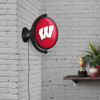 Wisconsin Badgers Original Oval Rotating Lighted Wall Sign - Red