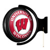 Wisconsin Badgers Original Round Lighted Rotating Wall Sign