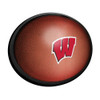 Wisconsin Badgers Pigskin - Oval Slimline Lighted Wall Sign Wisconsin Badgers Pigskin - Oval Slimline Lighted Wall Sign