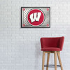 Wisconsin Badgers Team Spirit - Framed Mirrored Wall Sign - Mirrored Wisconsin Badgers Team Spirit - Framed Mirrored Wall Sign - Mirrored