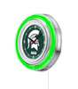 Michigan State Spartans Double Neon Wall Clock | Holland Bar Stool Co. | Clk15MichSt