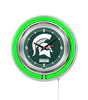 Michigan State Spartans Double Neon Wall Clock | Holland Bar Stool Co. | Clk15MichSt