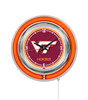 Virginia Tech Hokies Double Neon Wall Clock | Holland Bar Stool Co. | Clk15VATech