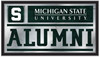 Michigan State Spartans Alumni Wall Mirror | Holland Bar Stool Co. | MAlumMichSt