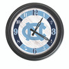 North Carolina Tar Heels Indoor/Outdoor LED Wall Clock | Holland Bar Stool Co. |ODClk14BK-08NorCar