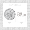 Ohio State Buckeyes Ohio Script Stud Earrings  | Stone Armory | OH-OSU304 Ohio State Buckeyes Ohio Script Stud Earrings  | Stone Armory | OH-OSU304