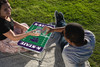 Kansas State Wildcats Mini Portable Folding Table | Picnic Time | 843-00-141-254-0