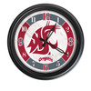 Washington State Cougars Indoor/Outdoor LED Wall Clock  | Holland Bar Stool Co. | ODClk14BK-08WashSt Washington State Cougars Indoor/Outdoor LED Wall Clock  | Holland Bar Stool Co. | ODClk14BK-08WashSt