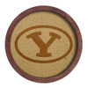 BYU Cougars: "Faux" Barrel Framed Cork Board | The Fan-Brand | NCBYUC-632-01B