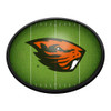 Oregon State Beavers: On the 50 - Oval Slimline Lighted Wall Sign | The Fan-Brand | NCORST-140-22