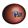 Pittsburgh Panthers: Pigskin - Oval Slimline Lighted Wall Sign | The Fan-Brand | NCPITT-140-21