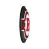 Rutgers Scarlet Knights: Oval Slimline Lighted Wall Sign - Black | The Fan-Brand | NCRTGR-140-01A