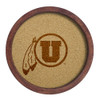 Utah Utes: "Faux" Barrel Framed Cork Board - Monochrome Logo | The Fan-Brand | NCUTAH-632-01B Utah Utes: "Faux" Barrel Framed Cork Board - Monochrome Logo | The Fan-Brand | NCUTAH-632-01B