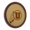 Utah Utes: "Faux" Barrel Framed Cork Board - Monochrome Logo | The Fan-Brand | NCUTAH-632-01B Utah Utes: "Faux" Barrel Framed Cork Board - Monochrome Logo | The Fan-Brand | NCUTAH-632-01B