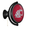 Washington State Cougars: Original Oval Rotating Lighted Wall Sign - Crimson | The Fan-Brand | NCWAST-125-01B