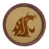 Washington State Cougars: Logo - "Faux" Barrel Framed Cork Board - Monochrome Logo | The Fan-Brand | NCWAST-632-01B Washington State Cougars: Logo - "Faux" Barrel Framed Cork Board - Monochrome Logo | The Fan-Brand | NCWAST-632-01B