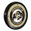 Colorado Buffaloes Ribbed Frame Wall Clock | The Fan-Brand | NCCOBF-530-01 Colorado Buffaloes Ribbed Frame Wall Clock | The Fan-Brand | NCCOBF-530-01