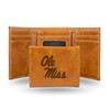 Mississippi Rebels Brown Laser Engraved Tri-Fold Wallet | Rico Industries | LETRI160201BR