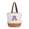 Arizona Wildcats Coronado Canvas and Willow Basket Tote | Picnic Time | 203-00-187-014-0