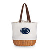 Penn State Nittany Lions Coronado Canvas and Willow Basket Tote | Picnic Time | 203-00-187-494-0