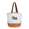 Pittsburgh Panthers Coronado Canvas and Willow Basket Tote | Picnic Time | 203-00-187-504-0 Pittsburgh Panthers Coronado Canvas and Willow Basket Tote | Picnic Time | 203-00-187-504-0
