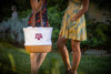 Texas A&M Aggies Coronado Canvas and Willow Basket Tote | Picnic Time | 203-00-187-564-0 Texas A&M Aggies Coronado Canvas and Willow Basket Tote | Picnic Time | 203-00-187-564-0