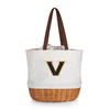 Vanderbilt Commodores Coronado Canvas and Willow Basket Tote | Picnic Time | 203-00-187-584-0 Vanderbilt Commodores Coronado Canvas and Willow Basket Tote | Picnic Time | 203-00-187-584-0