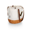 Vanderbilt Commodores Coronado Canvas and Willow Basket Tote | Picnic Time | 203-00-187-584-0 Vanderbilt Commodores Coronado Canvas and Willow Basket Tote | Picnic Time | 203-00-187-584-0