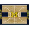 Michigan Wolverines Courtside Rug| Imperial |IMP553-3009