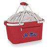 Mississippi Rebels Metro Basket Collapsible Cooler Tote | Picnic Time | 645-00-100-374-0