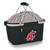 Washington State Cougars Metro Basket Collapsible Cooler Tote | Picnic Time | 645-00-175-634-0 Washington State Cougars Metro Basket Collapsible Cooler Tote | Picnic Time | 645-00-175-634-0