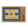 Kansas Jayhawks Icon Glass Top Cutting Board & Knife Set | Picnic Time | 910-00-505-245-0 Kansas Jayhawks Icon Glass Top Cutting Board & Knife Set | Picnic Time | 910-00-505-245-0