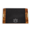 Auburn Tigers Covina Acacia and Slate Serving Tray | Picnic Time | 957-07-512-043-0 Auburn Tigers Covina Acacia and Slate Serving Tray | Picnic Time | 957-07-512-043-0