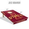 Iowa State Cyclones 2x3 All Wood Cornhole Game Set| You the Fan |4606070