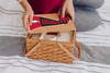 Arkansas Razorbacks Poppy Personal Picnic Basket | Picnic Time | 124-00-299-034-0