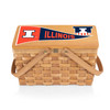 Illinois Fighting Illini Poppy Personal Picnic Basket | Picnic Time | 124-00-299-214-0 Illinois Fighting Illini Poppy Personal Picnic Basket | Picnic Time | 124-00-299-214-0